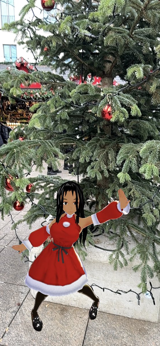 BadToxic's tweet photo. #Virtual Iza also joined us on the #christmasMarket in #Ulm via #AR in my #Unity #game #GameMaster.
#ARMode #girl #AugmentedReality #ARArt #mixedReality #MR #XR #madeWithUnity #VRM #VRoidStudio #gameDev #Unity3D #IndieDev #xmasMarket #UlmerWeihnachtsmarkt #xmas #Germany https://t.co/VZ5FUMgmQR
