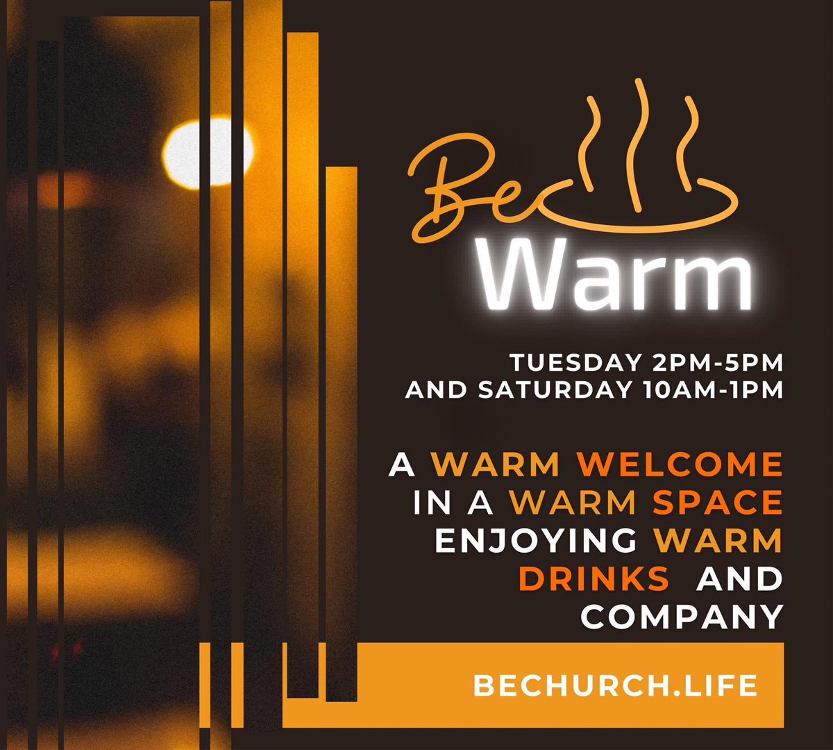BarkingElim's tweet photo. We are opening our church to anyone who needs a warm place to stay for a few hours. 
Every Tuesday 2pm-5pm and Saturday 10am-1pm  
 
#Barking #London #CostOfLivingCrises #community https://t.co/oUlWnzvn6g