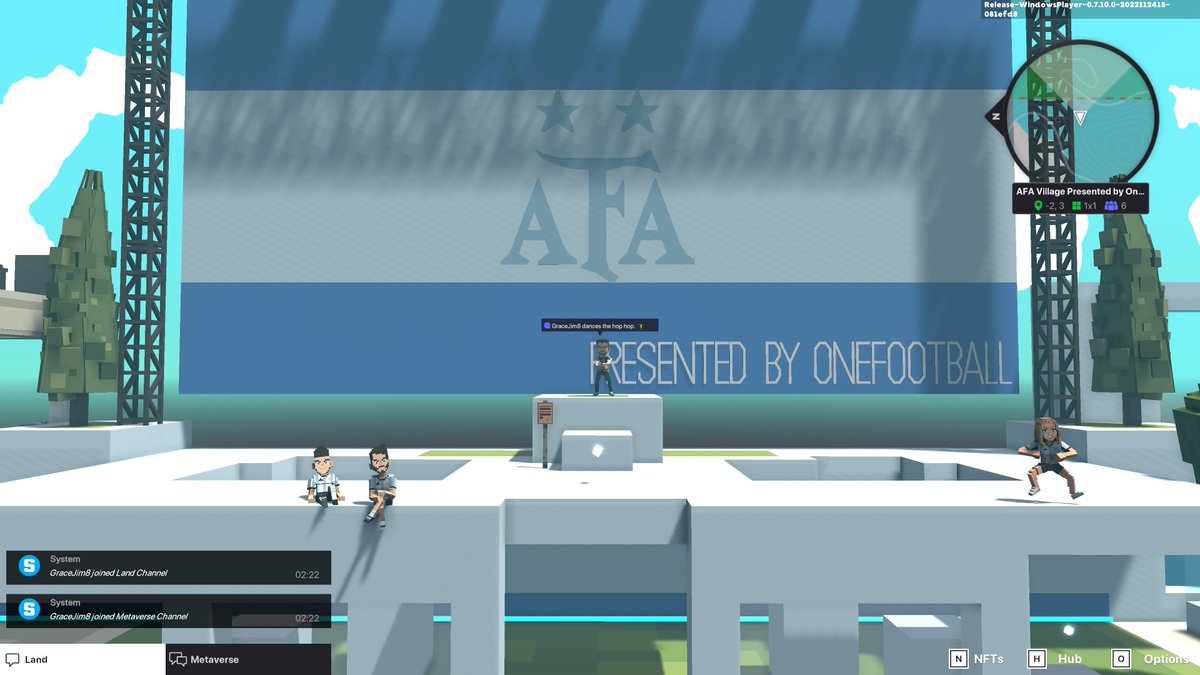 GraceJim8's tweet photo. @TheSandboxGame @aera_football @Argentina I dived in the AFA Village presented by OneFootball, check out my screenshot 👇⚽ https://t.co/zY5cNOXmZF