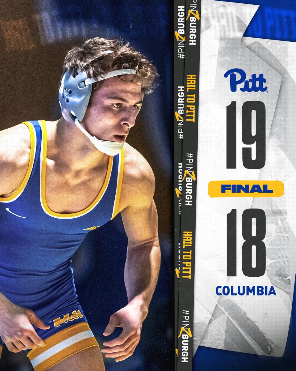 Pitt_WRES's tweet photo. PITT PREVAILS AT COLUMBIA ✅

Faced adversity multiple times today.

But these guys never flinched.

4️⃣ straight wins for the Panthers!

#H2P » #PINZBURGH https://t.co/X3AQMRTrKQ