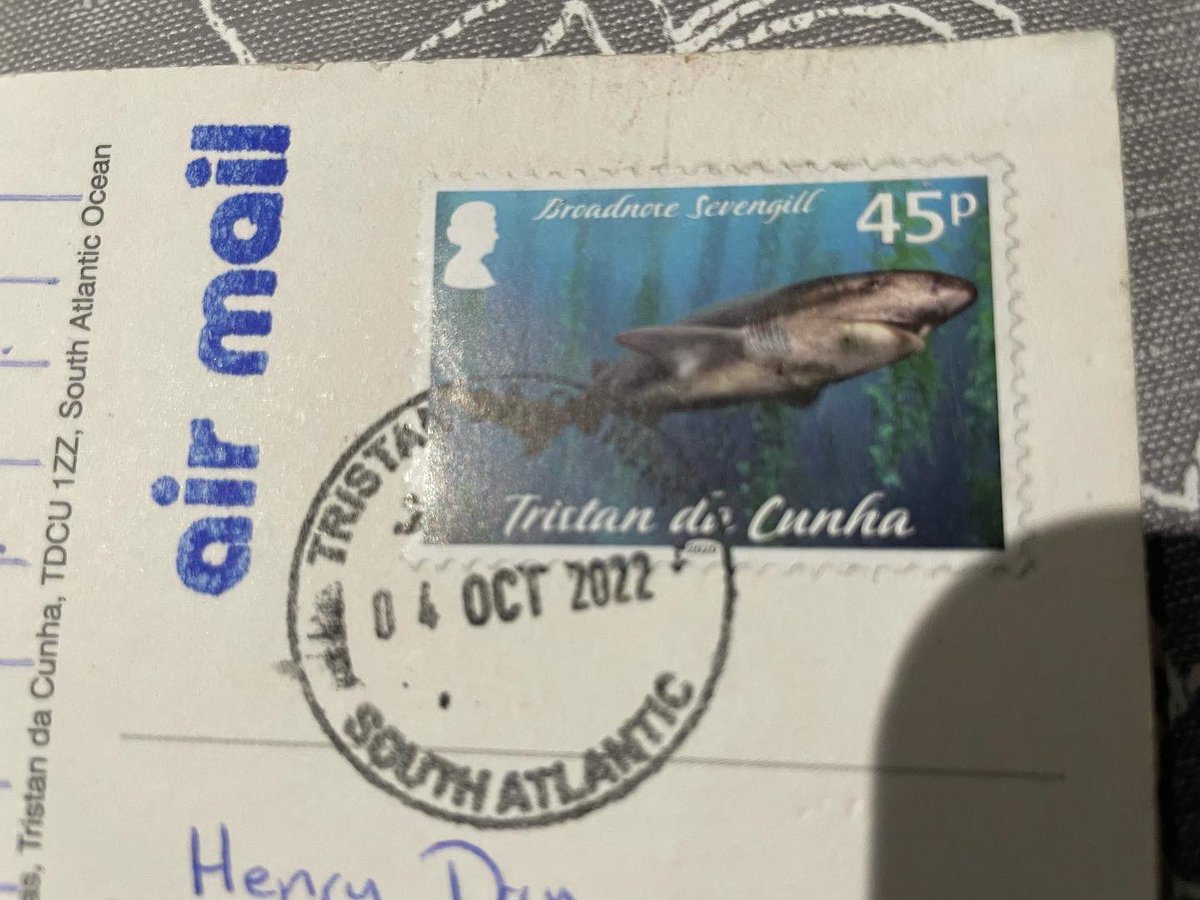 NaturetasticWH's tweet image. Woohoo - my first postcard from my pen pal, Savannah, who lives on #TristandaCunha! Posted on the 4th October on the remotest inhabited place on Earth!!
#penpal #coolstamp
@KellyGrTDC @NatureTristan @GO_ASHT