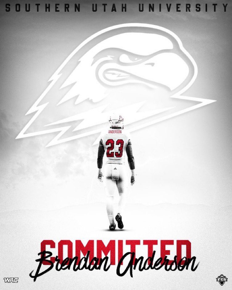 b9_anderson's tweet photo. After an unbelievable official visit to @SUUFB_ I have been offered and committed to Southern Utah University‼️
Thank you @delanefitz and @coachblairp for believing in me

@CoachPerrone @MtRidgeFootball @artichokenation @Elev8QBacademy @AntonioEffinger https://t.co/QHF2PwgPPt