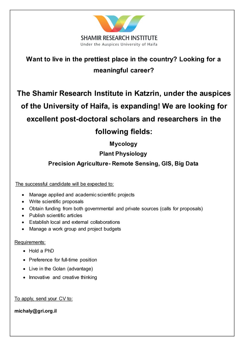 Shamir Research Institute tweet media