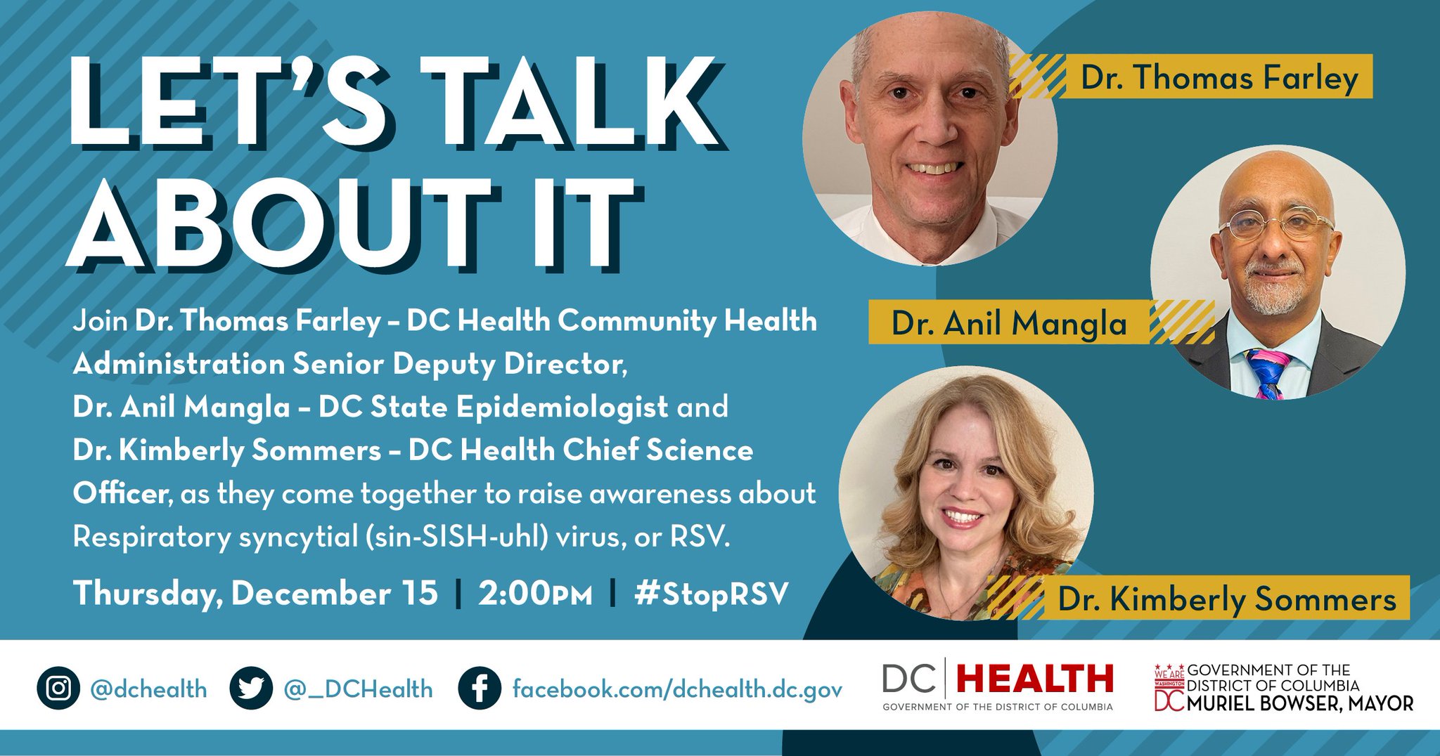 DC Health on Twitter: "Join Dr. Thomas Farley-DC Health Community