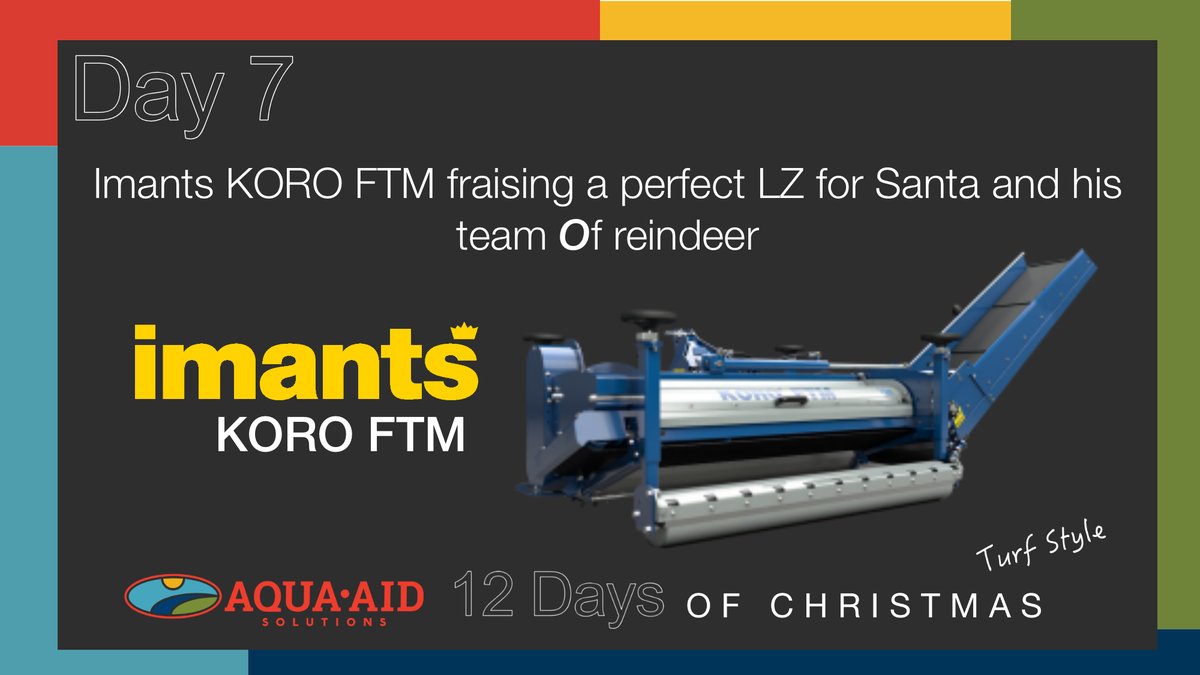Solutions4Turf's tweet image. On the 7th day of Christmas my #SolutionsTeam gave to me, a great mechanical method, #FraiseMowing for removing Poa annua, thatch and other weed seeds, while strenghting my #turfgrass. @ImantsBV #Turfmas #SolutionsPeople 
bit.ly/3YaV1Pk