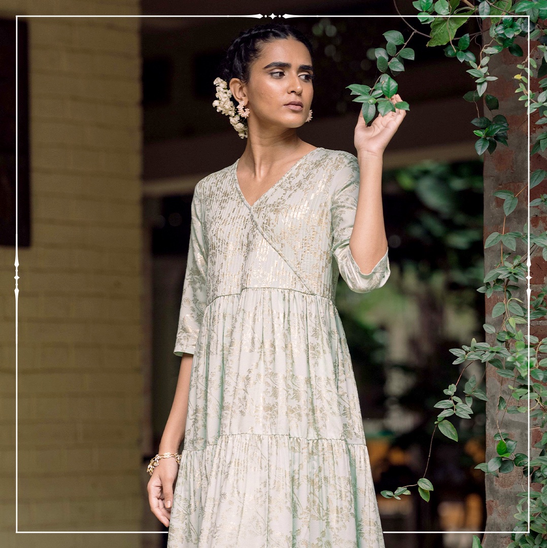 #StoriesByW
Welcome the fresh enthusiasm of winter festivities with a graceful dress layered with golden prints from the Sunehr Collection by W.

Link - bit.ly/3UAttAv

#WforWoman #SunehrCollection #StoriesByW #OnlineExclusive #NewLaunch #FestiveCollection  #Dresses