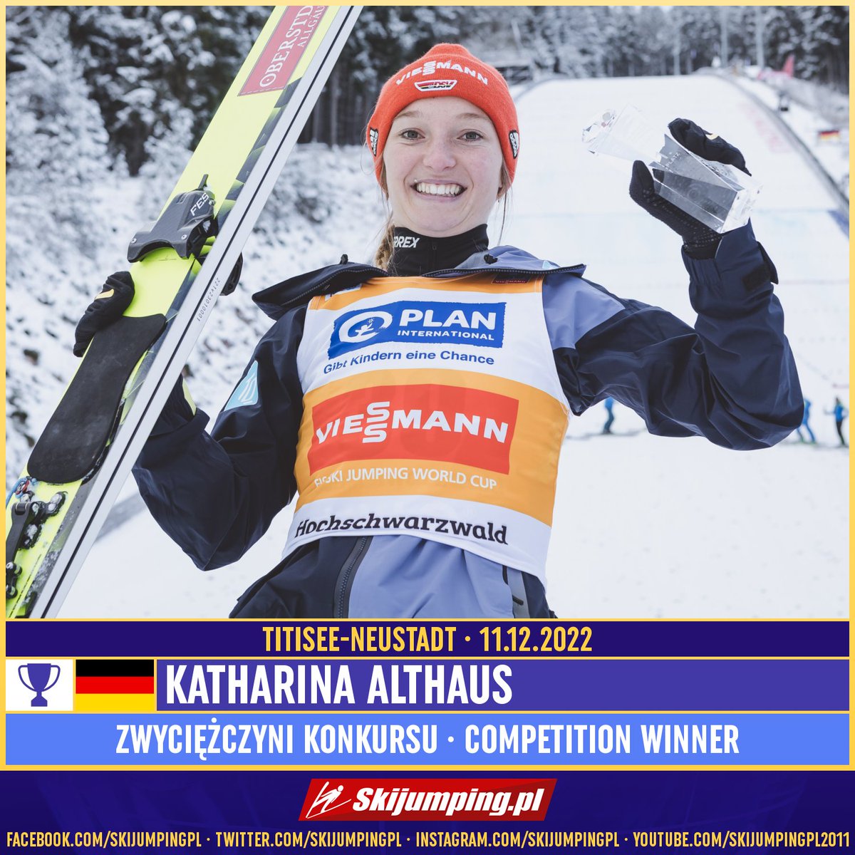 Skijumpingpl's tweet image. TOP3 - WC #TitiseeNeustadt Ladies 11.12.2022:

1. 🇩🇪 Katharina #Althaus
2. 🇳🇴 Silje #Opseth
3. 🇸🇮 Ursa #Bogataj

 Congratulations! #skijumpingfamily