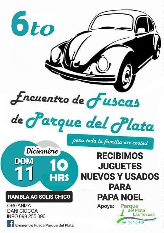 TurismoCanario's tweet photo. ✅ 6to. ENCUENTRO DE FUSCAS DE PARQUE DEL PLATA
Se está llevando este encuentro a beneficio de Todos por Aaron, recibiendo donaciones de un juguete y con espectáculos desde las 16 hs.
📍 Rambla del Arroyo Solís Chico, #ParquedelPlata
#fuscas #autos #encuentro https://t.co/qDaSZGkPOg