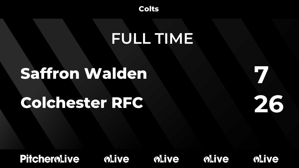 ColchesterRFC's tweet photo. FULL TIME: Saffron Walden 7 - 26 Colchester RFC
#SAFCOL #Pitchero
https://t.co/GWQMKcso48 https://t.co/GMV1b6qS8z