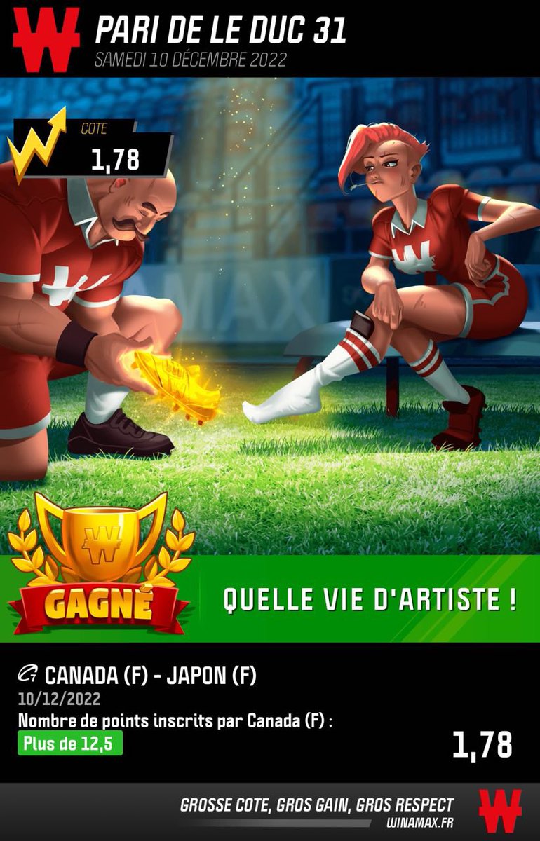 LeducPronos's tweet image. 🎉 JACKPOT !

✅ 17 Bets en live hier

🎁 Faites plaisir à vos proches grâce à vos gains ! Rejoignez nous gratuitement 
#TeamParieurs #TeamParieur