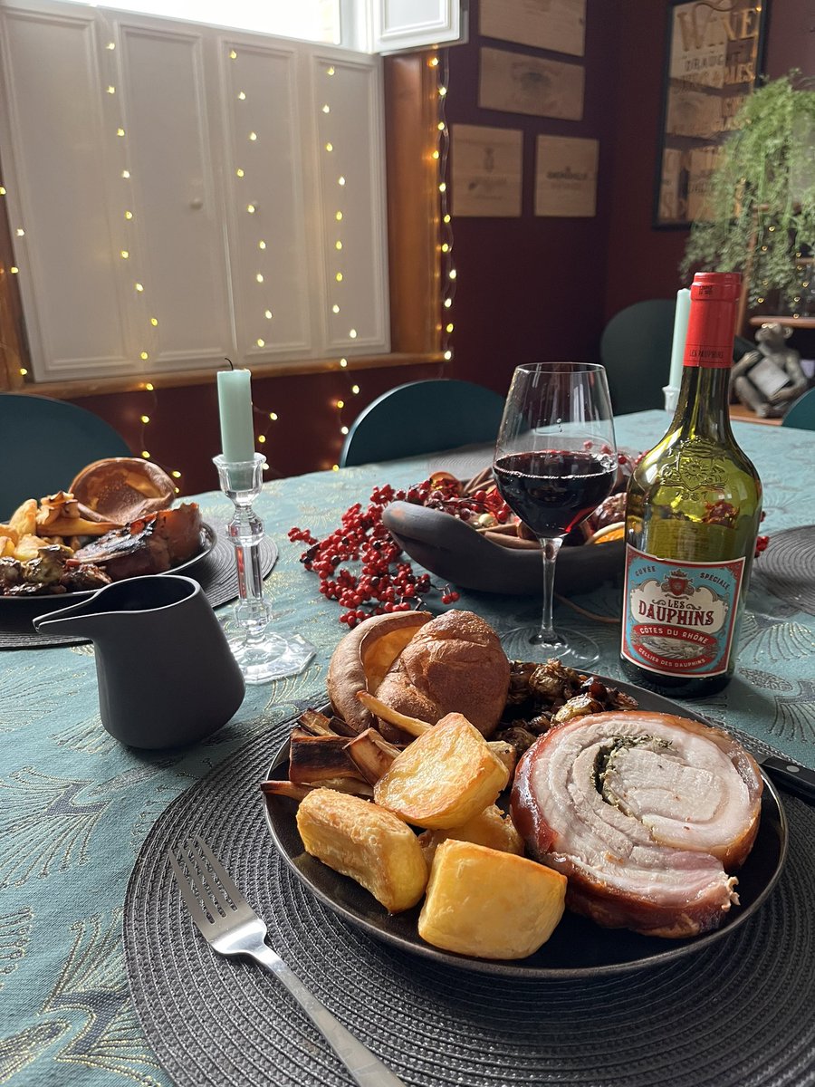 Tim Milford (@timmilford) on Twitter photo This was Sunday lunch done right! Superb porchetta bought from <a href="/TheButcherySE23/">Ruth&Nathan</a>, alongside a nice bottle of Côtes des Rhône. Also featuring my best roasties of the season so far. This was Sunday lunch done right! Superb porchetta bought from <a href="/TheButcherySE23/">Ruth&Nathan</a>, alongside a nice bottle of Côtes des Rhône. Also featuring my best roasties of the season so far.