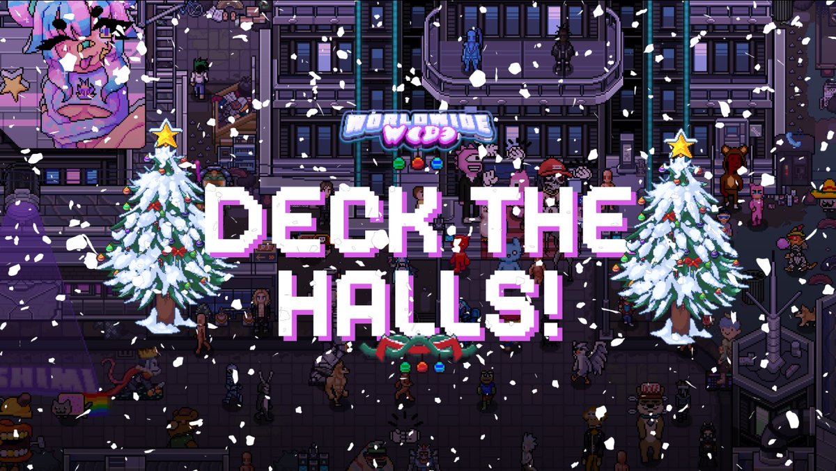 To celebrate the holidays we're giving away a LARGE apartment in our Deck The Halls contest! 🎅

Design a Worldwide Webb themed decoration - tree topper, ornament, lights - it's up to you!🎄

Submissions accepted at discord.gg/worldwidewebb until Dec. 23 at 11:59PM GMT.🎁