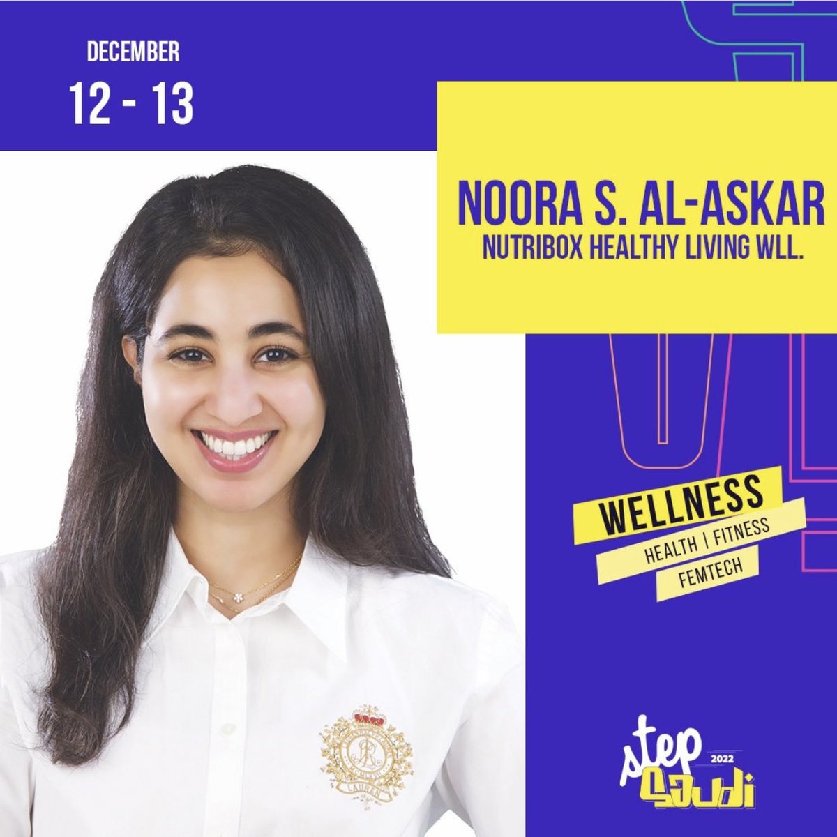 Hello #December! I’m excited to be kicking off this month with @StepSaudi 🙏🏻✨

Every year the <a href="/stepconference/">Step</a> team brings something new &amp; different to the ecosystem &amp; this year i’m honored to be speaking among an inspirational powerhouse of speakers, entrepreneurs, &amp; investors.