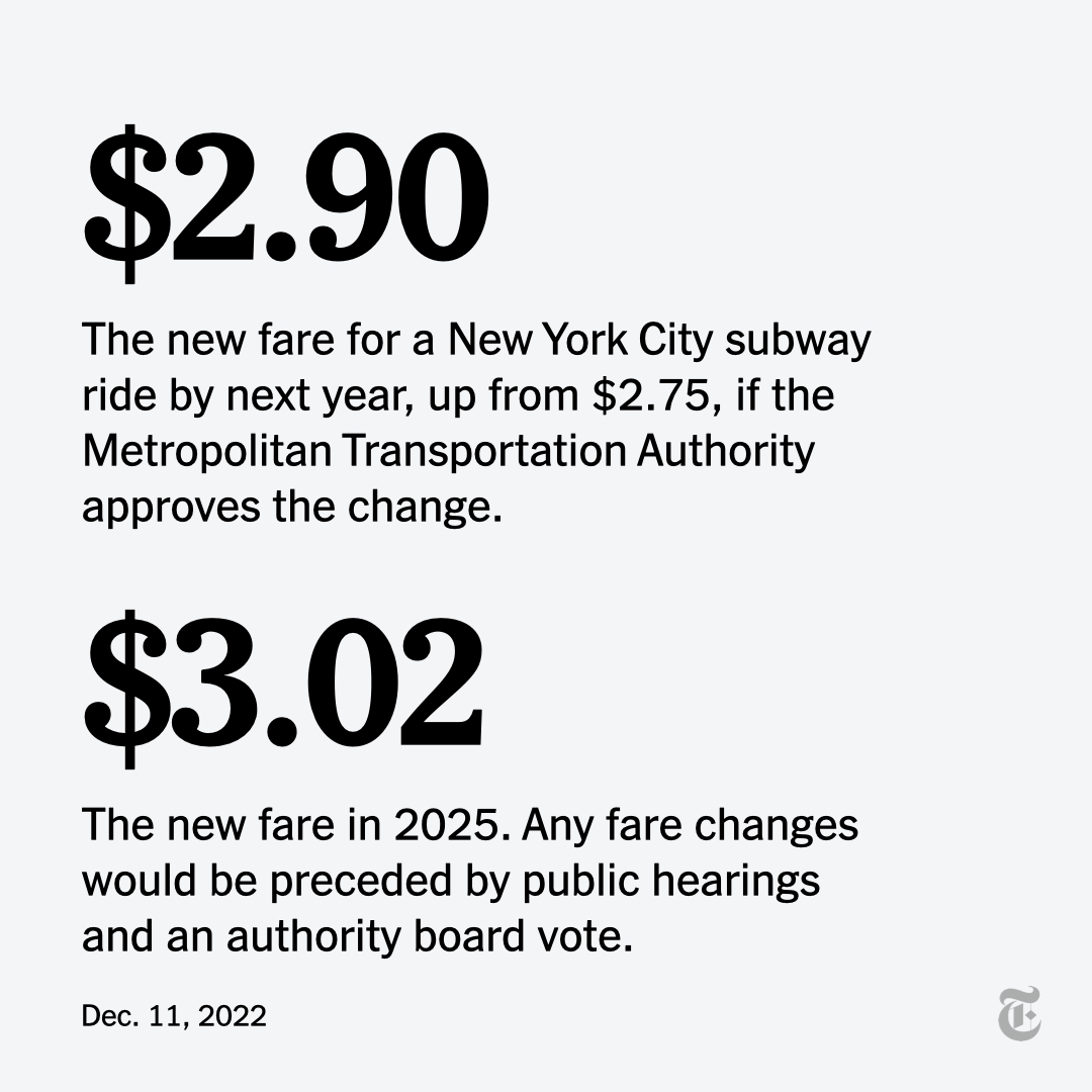 The New York Times on Twitter "The price of a New York City subway