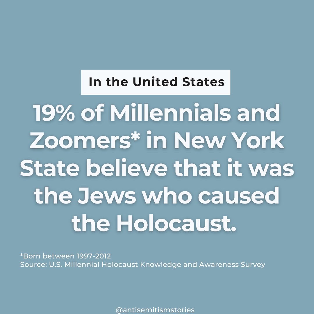 JewishOnCampus's tweet photo. Antisemitism has reached its peak in recent times. However, the cause is now clear: lack of education. In the United States a staggering amount of students are clueless as to what happened in the Holocaust.

Go find out in our post: https://t.co/U6yj2GiWTZ https://t.co/s6nUYKlk0e