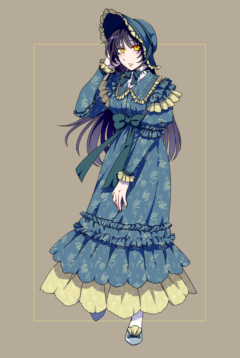 園田海未 「skebリクエスト#蛭谷家物語 」|消しゴムさんのイラスト