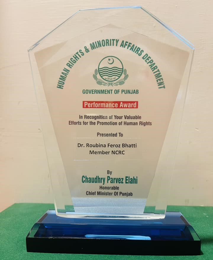 Humbled on #HumanRightsDay2022 that my work as Member Punjab of <a href="/NCRC_Pakistan/">National Commission on The Rights of Child (NCRC)</a> is acknowledged by both HE Chief Minister of Punjab
<a href="/ChParvezElahi/">Ch Parvez Elahi</a> and HE Governor of Punjab <a href="/MBalighurRehman/">M Baligh Ur Rehman</a>