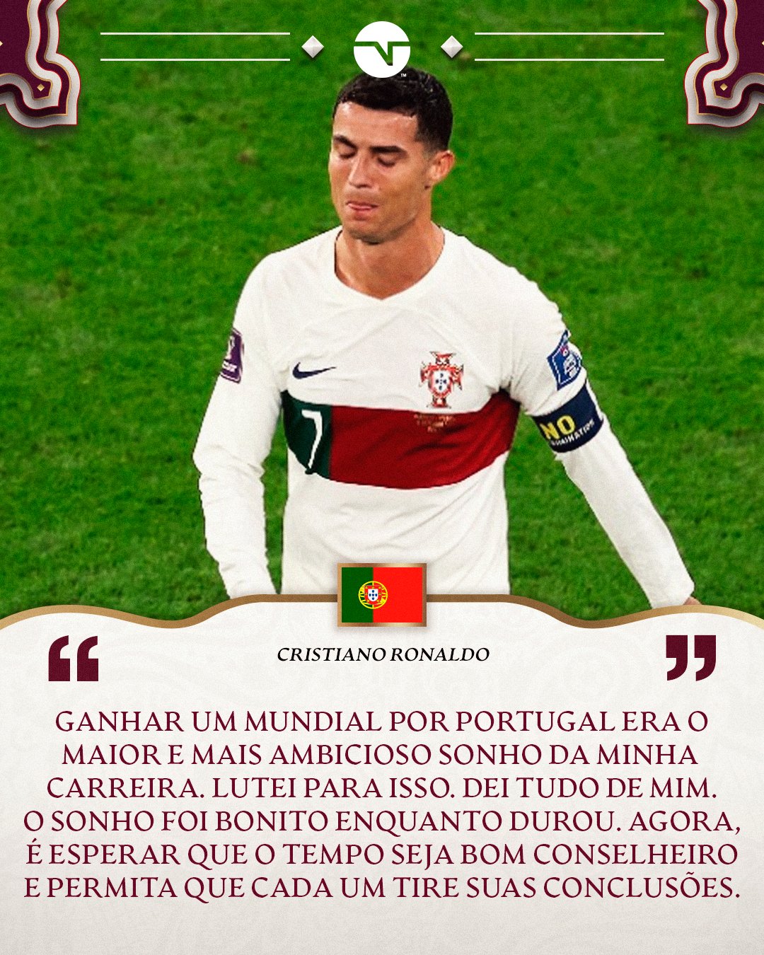 TNT Sports BR on X: DIZEM QUE O CARA É INDIVIDUALISTA 👀 Cristiano deu o  recado sobre Portugal ainda não ter vaga na Copa. Acha que ele está certo?  O jogo de