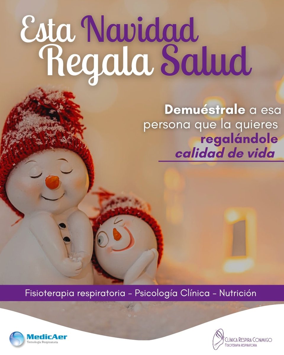 Cuida de esas personas que te importan regalando Salud Respiratoria 💜💯👍#fisioterapiarespiratoria #bronquiolitis #fibrosisquistica #EPOC  <a href="/ConmigoRespira/">Clínica Respira Conmigo</a> <a href="/medicaer/">Medicaer Canarias</a> <a href="/FISIOSEPAR/">Fisioterapia SEPAR</a> <a href="/EnfermeriaSepar/">Enfermería SEPAR</a> <a href="/Rev_Neumocan/">Neumocan</a> <a href="/SociedadGRAP/">Sociedad GRAP</a> <a href="/SeparRespira/">SeparRespira</a> <a href="/Isa98969910/">Isa zaldua</a> <a href="/Inmavinuesa1/">Inma Vinuesa</a> @davdiaper