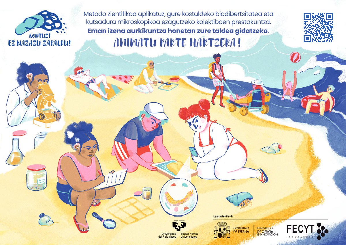 EzNazazuZapaldu's tweet photo. Kaixo #irakasle eta #monitore! Iritsi gara!
Sartu gurera eta ezagutu
#STEAM proiektu berria: Euskal Kostaldeko hondartzak modu berri batez aztertzeko proiektua!
Opari ederra zuon ikastoletarako! #IkusiEtaIkasi #kutsadura #biodibertsitatea #zientzia
Irudia: @NorArte_Vis_Sci https://t.co/mm0FtG1XjV