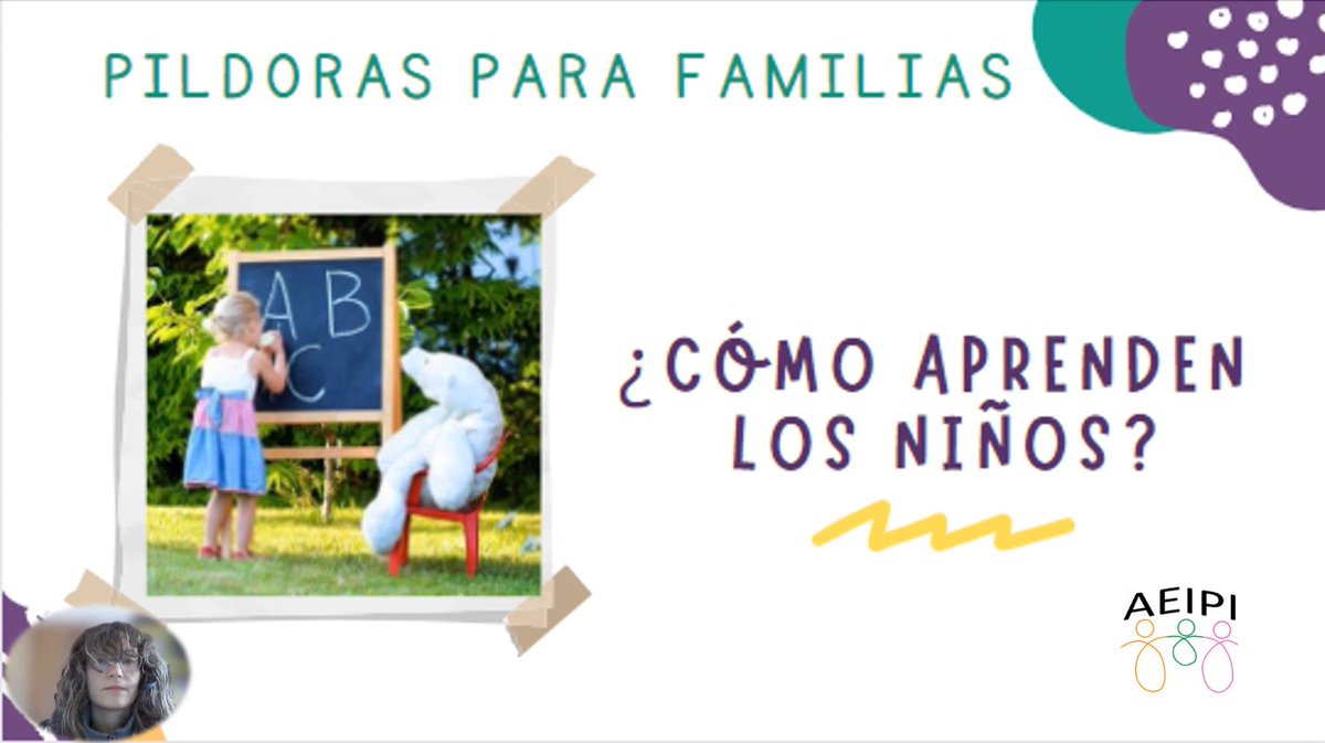 Nueva Minípildora
¿Cómo aprenden los niños?

Nuestra socia Laia García, nos explica como se produce el aprendizaje de los niños, junto a  Carmen y María maestras de educación infantil.

Esperemos que os guste

youtu.be/b4T13iQsBg8  

#atenciontemprana