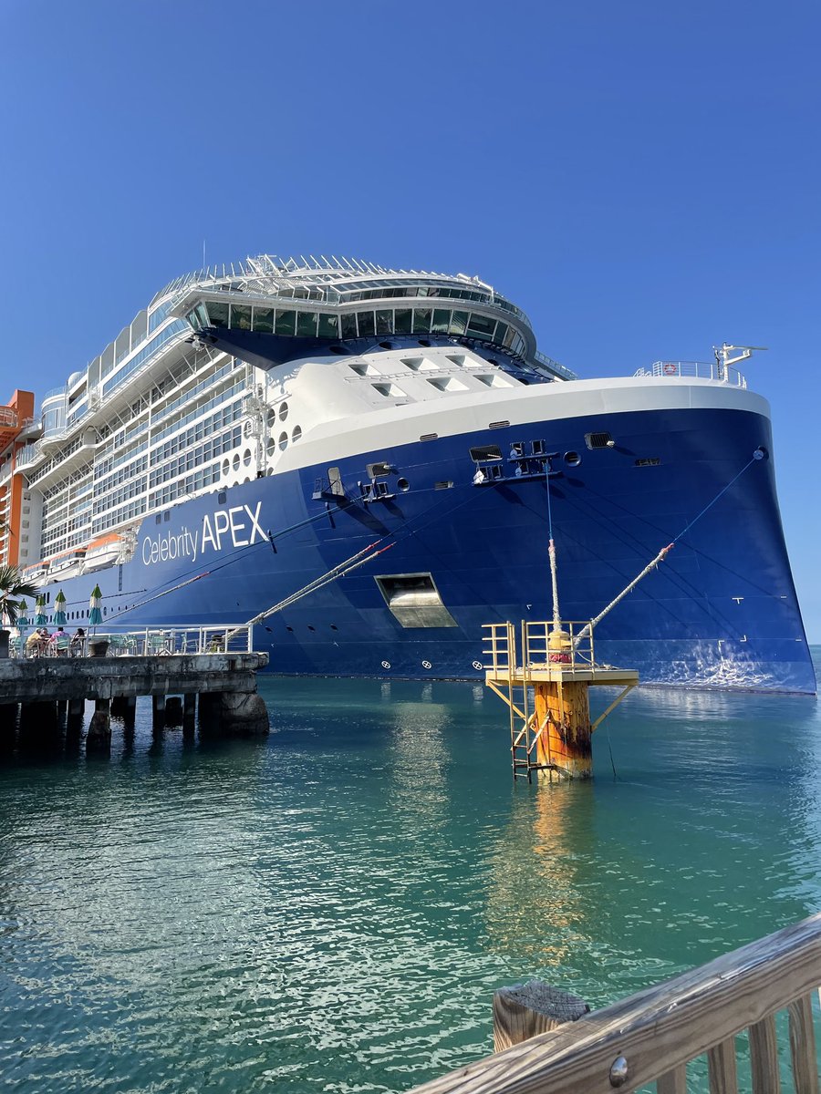 Months after former <a href="/City_of_KeyWest/">City of Key West</a> port director stated policy barring large cruise ships from using public property, <a href="/CelebrityCruise/">Celebrity Cruises</a> #Apex is moored to City-controlled “yellow man” this AM. We’ve alerted new port director McAlearney; will report back.