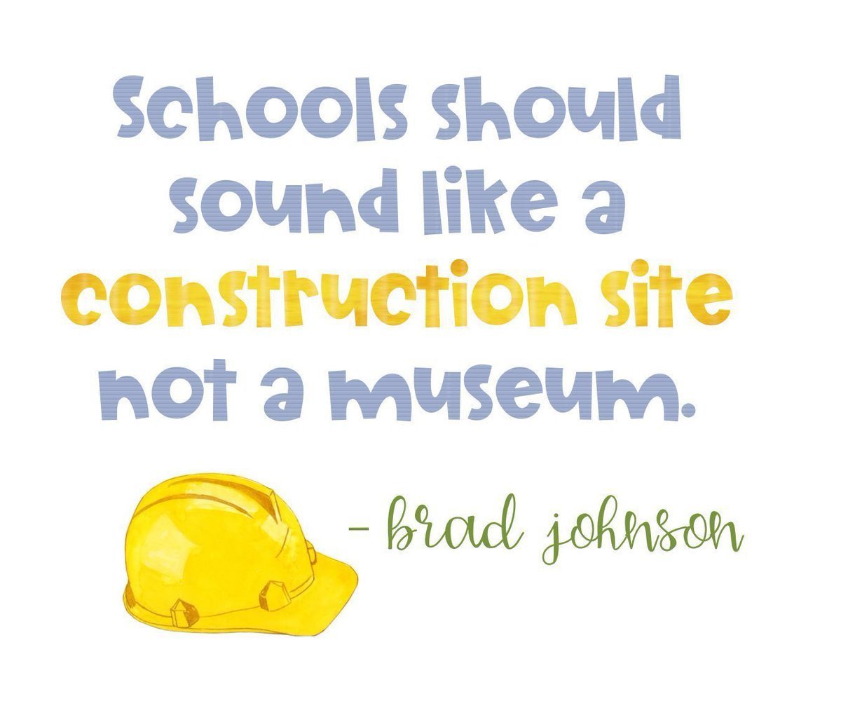 Yes, there is a time and place for quiet, but lets get students up moving, engaging, and creating!
