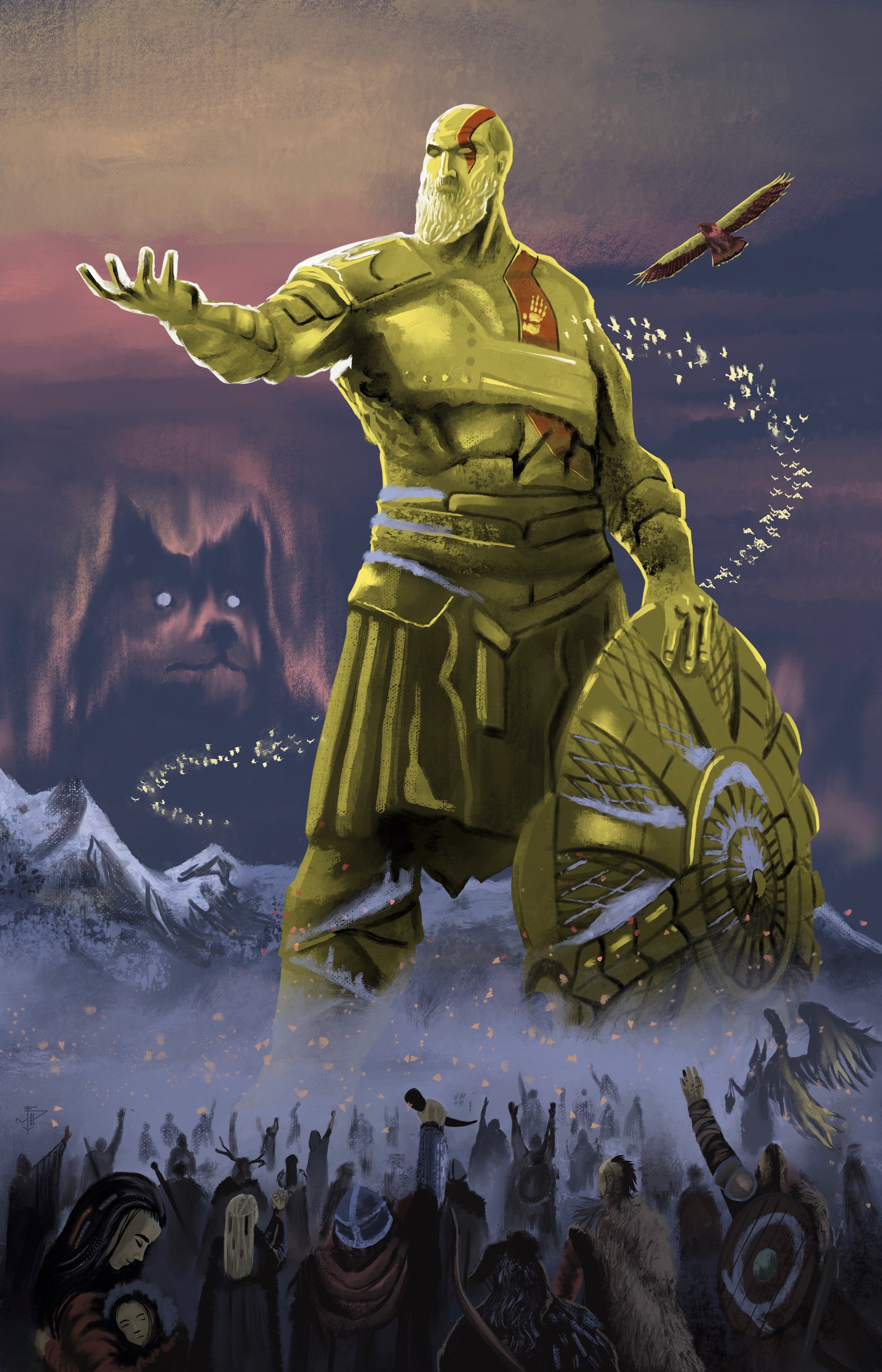 The Art of God War Twitter: "God of War Ragnarok - Fan ❄ Art by emyart15 https://t.co/GBCV2XCsN1" / Twitter