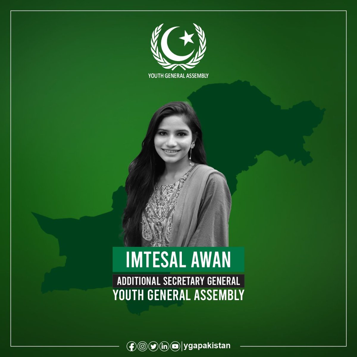 imtesal_awan's tweet photo. Cheer's to new promotions!

From an ordinary member to Chairperson Standing Committee Qiyadat Project, to Head Logistics BTY, to Information Secretary YGA, to managing BTY 2022, to "Add. Secretary General", it all changed the perspective of dreams, life, thinking and a lot more. https://t.co/jHoNsfnAR5