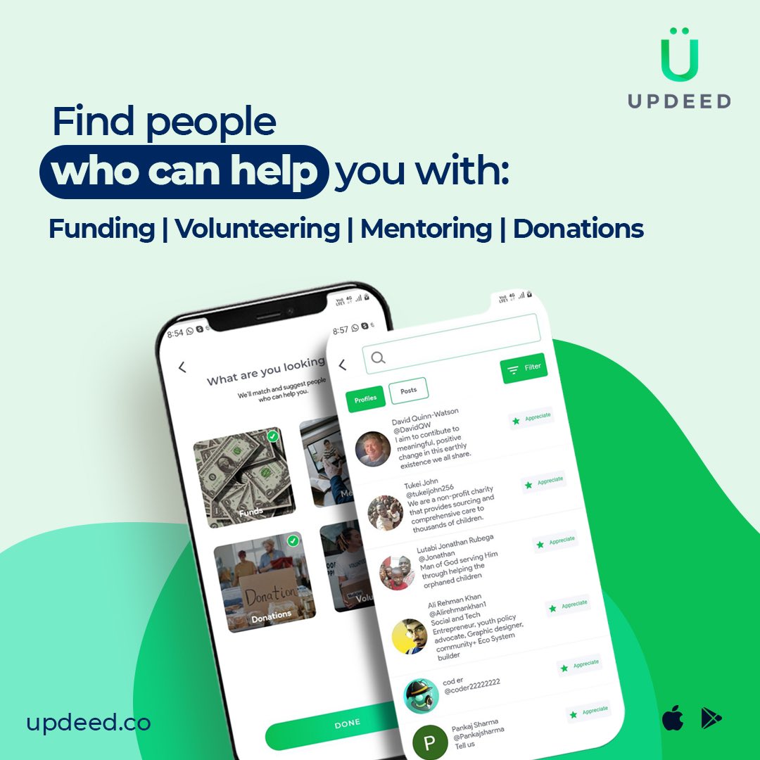 UpdeedApp's tweet photo. Seeking or granting help on a single platform was never an easy job, but with UPDEED, now it’s a matter of a few seconds.
.
#lookingforsupport #funding #volunteer #mentor #organization #support #helpinghand #mankind #explorefeature #explore #letsUPDEED https://t.co/ipAWx8Oeva