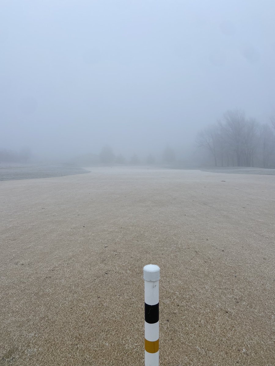 mtbGolf's tweet photo. Slight fog-frost today.
…
…
Visibility: Shitty https://t.co/G4Y5zMWd6V