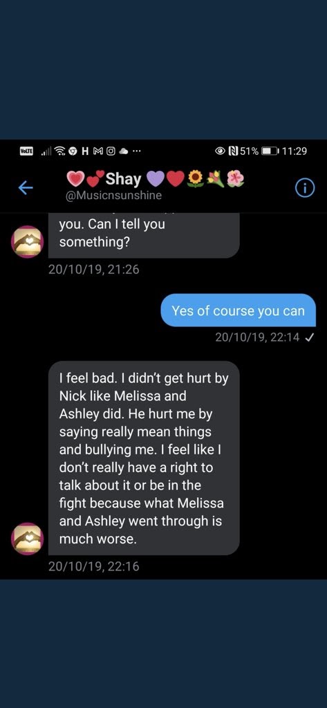 Myndara's tweet photo. Shay said in December, 30 2021 that dm on Twitter was actually hers and she was very aware of what she wrote since she clearly remembered the first two sentences. https://t.co/z3hee47vCm