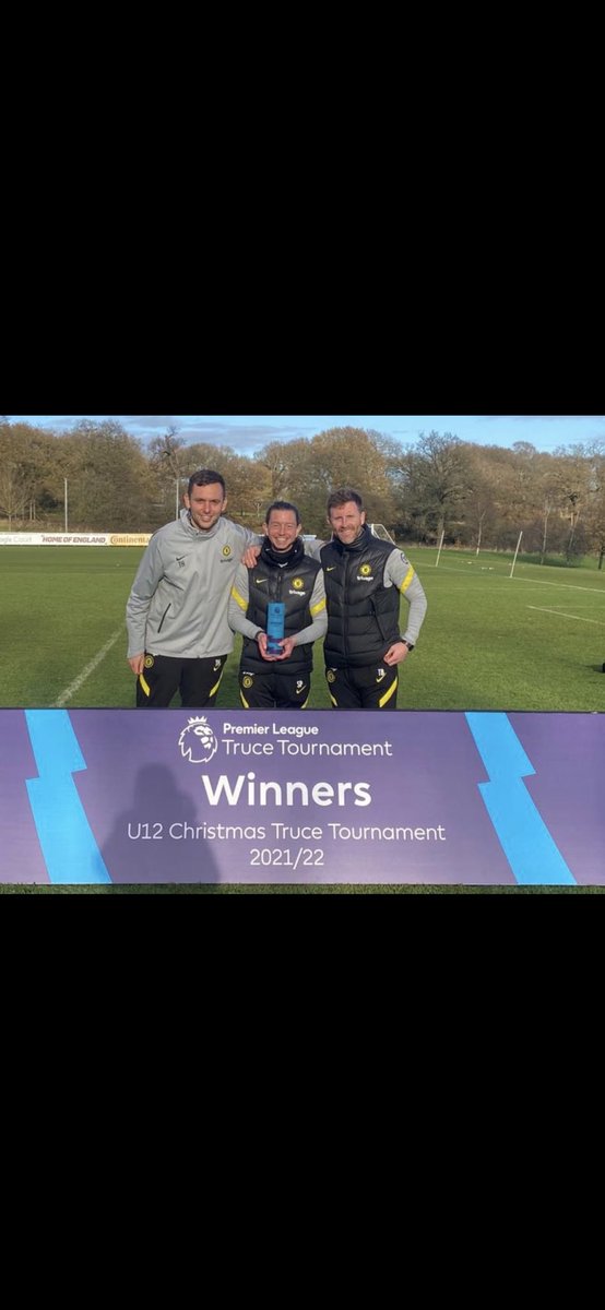 Back to back Premier League National Winners 🏅 So so pleased for these boys. What a great two weeks abroad competing 🔵⚪️