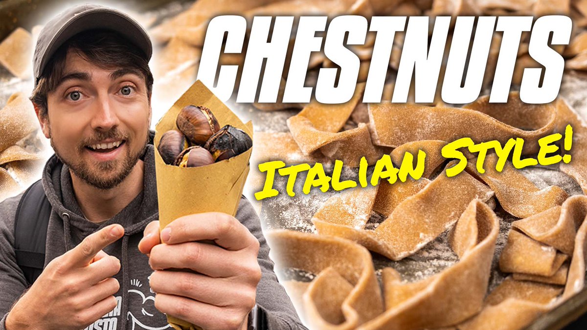 Chestnuts are practically a lost food in America but they remain extremely popular in Italy. Today, Eva is giving me my first taste of chestnuts with some Italian chestnut recipes!

Oh, and then we maybe fly to Italy to try the real deal…

Watch here! —> youtu.be/kaeENcIoLAA