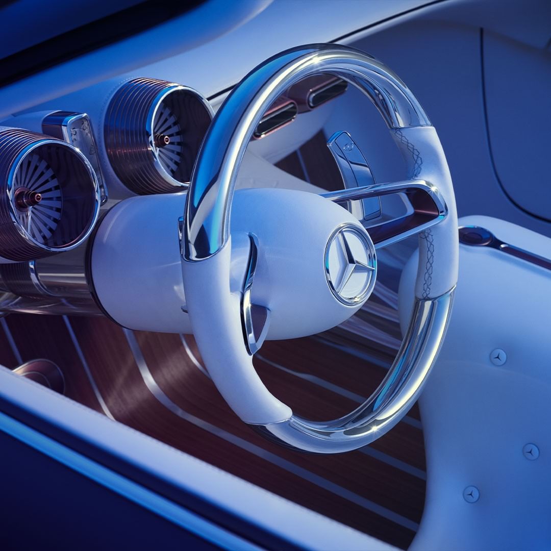 MercedesBenzInd's tweet photo. The definition of a luxurious steering wheel in the Vision Mercedes-Maybach 6 Cabriolet by
Gorden Wagener
#MercedesMaybach #Maybach #VMM6 #SophisticatedLuxury https://t.co/svJ2B8Ys1v