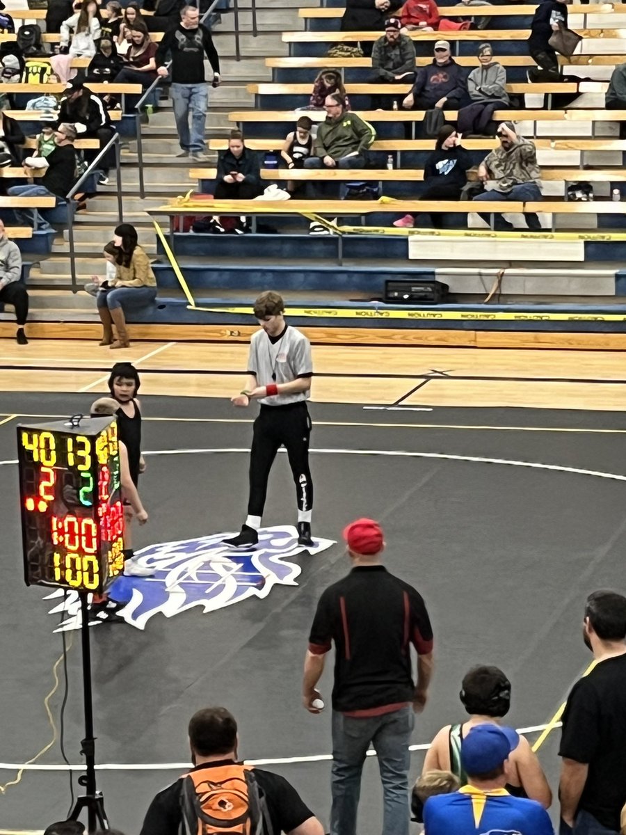 Goddard high school wrestlers giving back @ kids club tournament