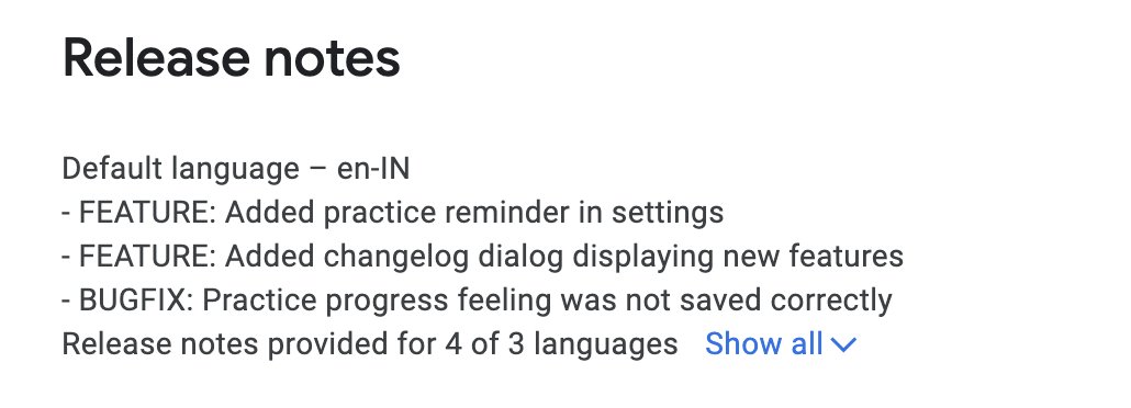 verry_codes's tweet image. Did you know you can provide a release_notes.json file in your root directory which will automatically put the content of the file in release notes for iOS and Android apps in #flutter - including all translations you support ;)?