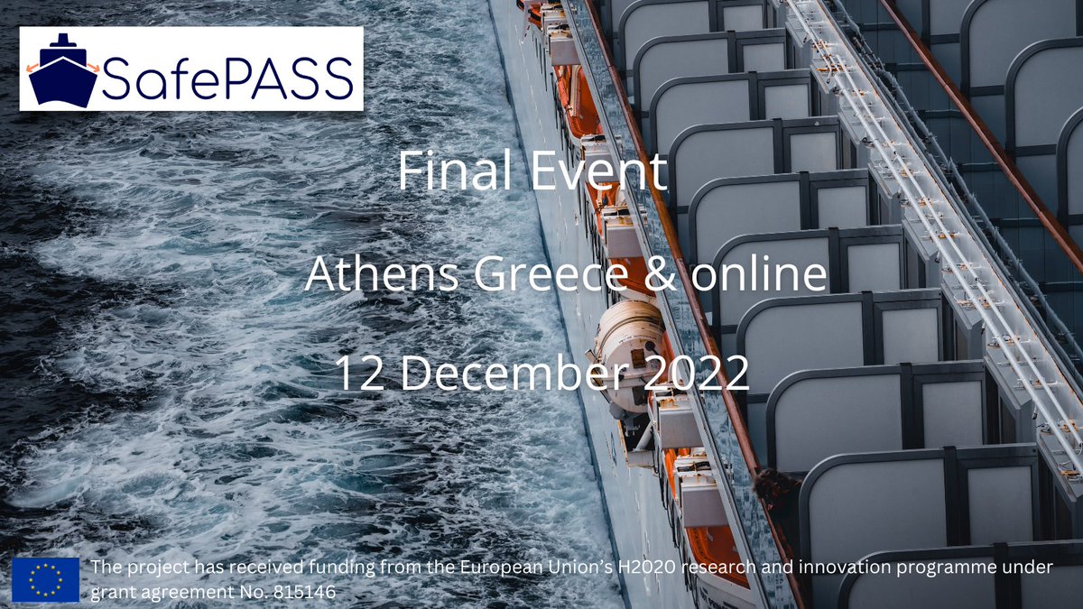 Attention🛎️
Few hours left to join our tomorrow's final event at 09:00 – 15:00 CET! Registrations are still open until 20:00 CET.
⚓ lnkd.in/dinzRnP6
The zoom details are presented below.
🔗lnkd.in/eq_NWimz 
Meeting ID: 832 6803 0596 | Passcode: 285737  
Thank you🙏