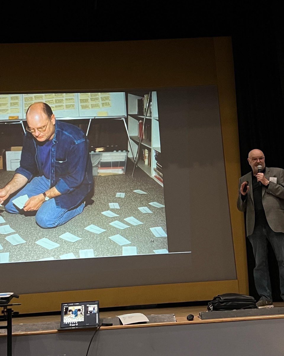 Researching is an important part of the writer’s process. Books, notecards, and sticky notes are some of what Roland Smith uses. #jjsecretagents <a href="/RolandCSmith/">Roland Smith</a>