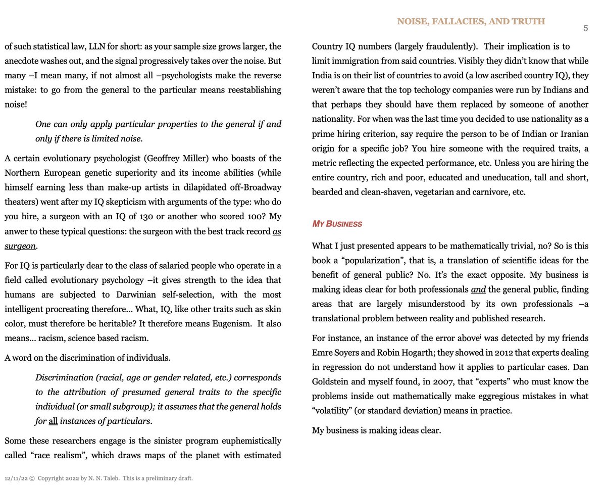 PROLOGUE:
The error of generalizing the particular, an application to racism &amp; discrimination.