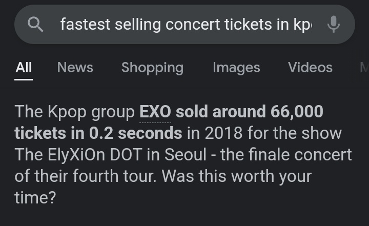 glamoursehun's tweet photo. a reminder that EXO sold around 66k tickets in just 0.2 seconds and still holds the fastest selling kpop concert tickets in the history, let's go EXO PLANET #6 💗 https://t.co/m1VHeN1yie