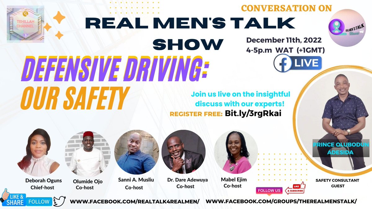 m.facebook.com/story.php?stor…

DEFENSIVE DRIVING:OUR SAFETY 
Discuss on
REAL MEN'S TALK SHOW