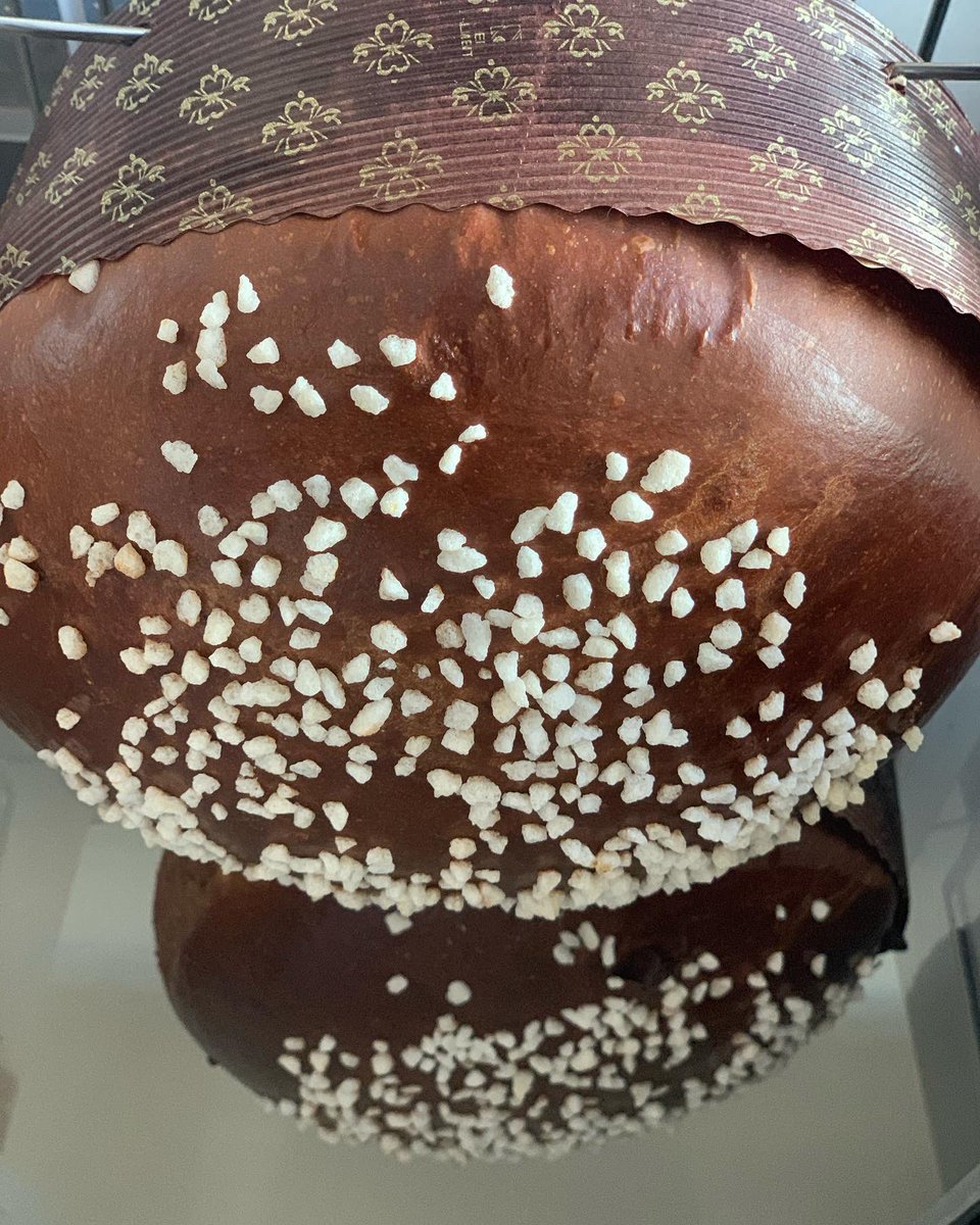 Panettone! Tradition says in was created back in 1945, for the Duke of Milan… Pane di Toni. When the sweet bread is taken out of the oven it is hung upside down till cooled to prevent from collapsing. Amaretto Cherry or Double Chocolate $20 call to pre order..great hostess gift