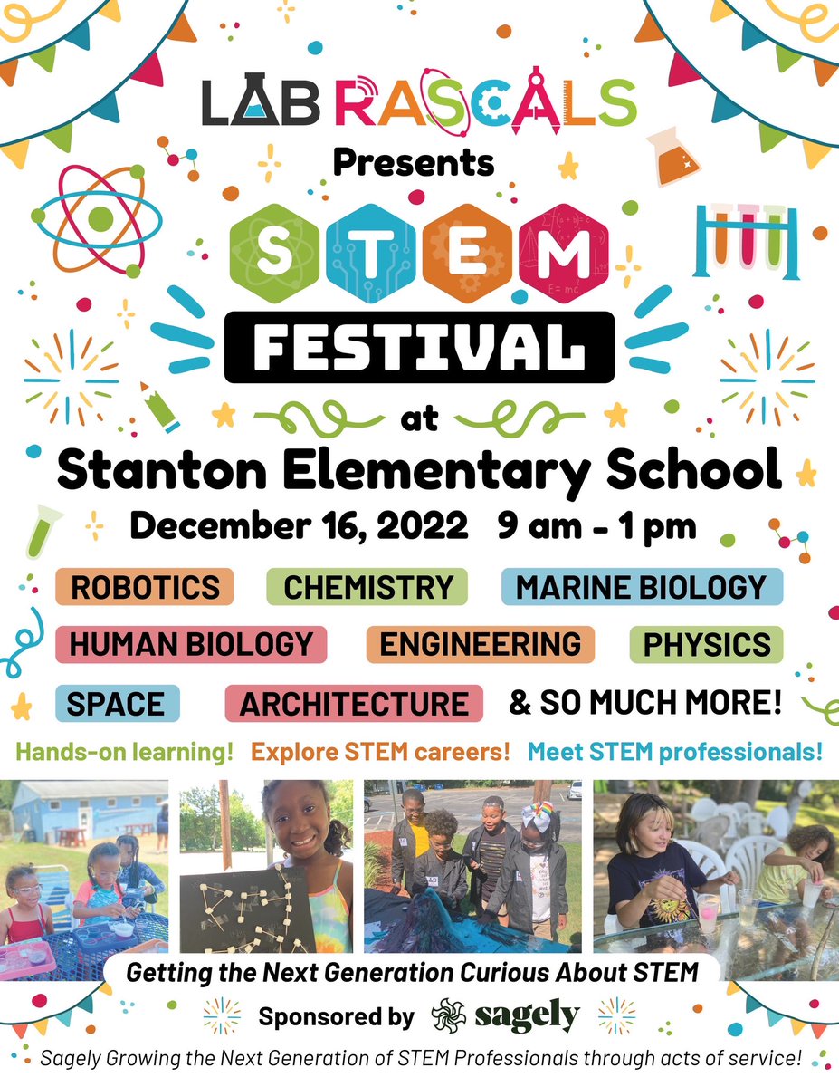 This Friday, thanks to Club Lab Rascals and Sagely, we will be hosting a school wide STEM Festival. We are looking forward to engaging our little scientists! #weROARwithPRIDE