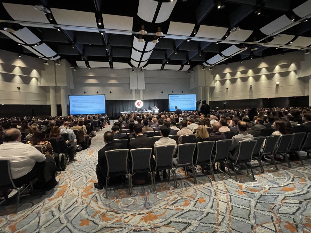 Dana-Farber News (@danafarbernews) on Twitter photo During an early morning session here at #ASH22, thereās an overflow crowd for <a href="/DanaFarber/">Dana-Farber</a> Caron Jacobsonās, MD, MMSc, presentation on her findings from her investigator-initiated study of CAR T-cell therapy for CNS lymphoma. Thereās not an empty seat in the ballroom. During an early morning session here at #ASH22, thereās an overflow crowd for <a href="/DanaFarber/">Dana-Farber</a> Caron Jacobsonās, MD, MMSc, presentation on her findings from her investigator-initiated study of CAR T-cell therapy for CNS lymphoma. Thereās not an empty seat in the ballroom.