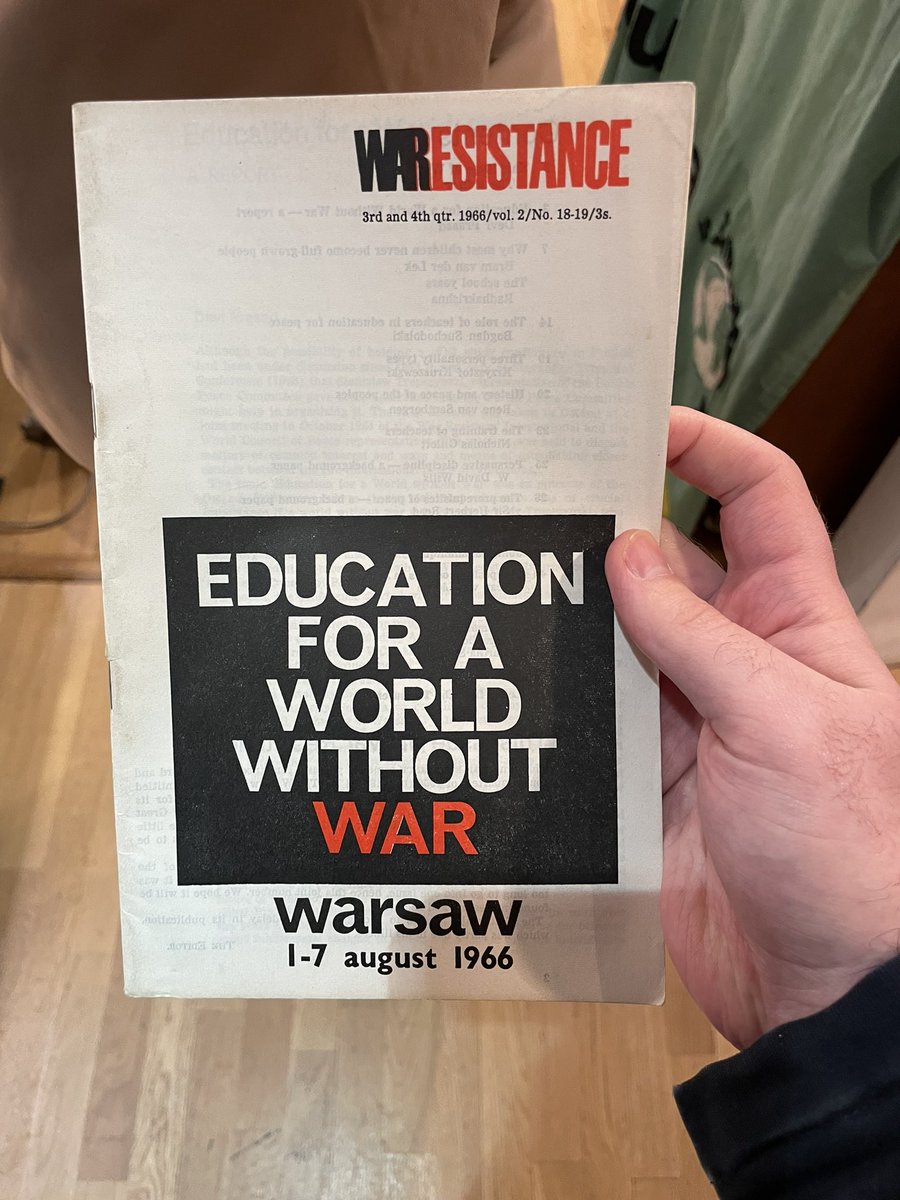 War Resistance, designed in the sixties by Ken Campbell, a great designer and book artist who died earlier this year  theguardian.com/books/2022/oct…
