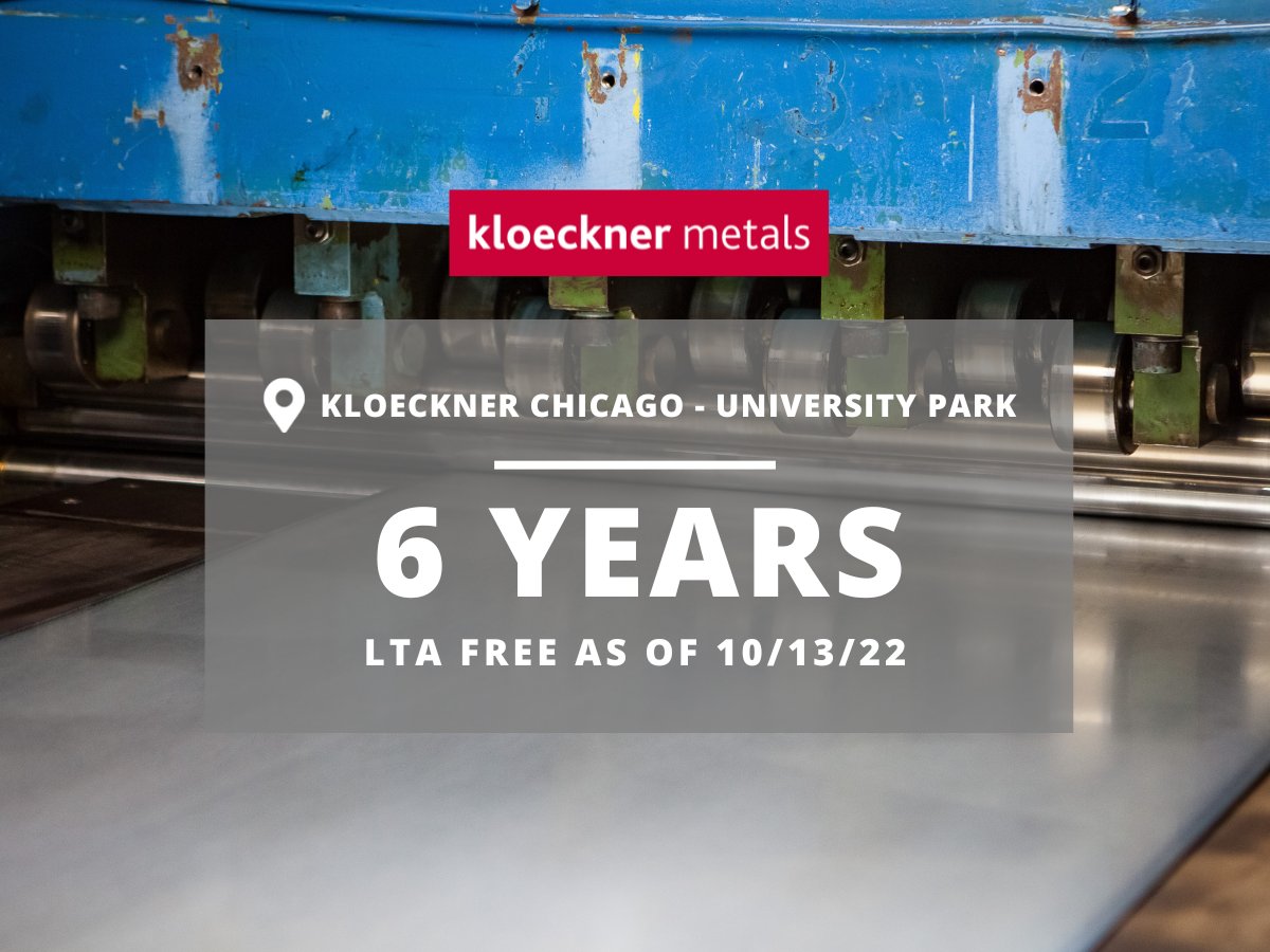 This week’s safety standout goes to our Chicago (University Park) branch. This branch opened in 2016 and stocks a variety of products including galvanized, galvannealed, and aluminized steel. A huge shoutout to this branch for 6 years LTA free!