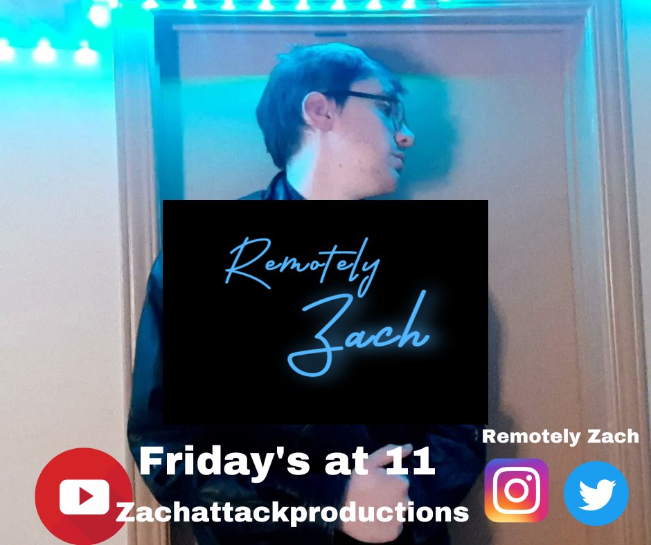 Bigmanbalogh25's tweet photo. I'M BACK!!! A brand new episode of Remotely Zach will air THIS Friday at 11 on YouTube/zachattackproductions. 

Make sure to LIKE👍, COMMENT AND SUBSCRIBE. 
#JRN428 #YQG #Local #Latenight #Talkshow #Entertainment #RemotelyZach. https://t.co/cek9VNmAxl