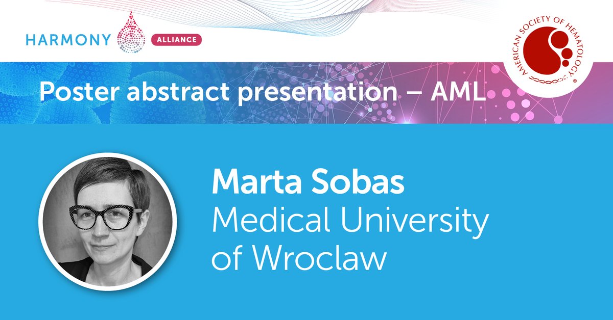 HarmonyFoundEU's tweet image. #AS22 | HARMONY results: Poster presentation in #AML by Marta Sobas, Medical University of Wroclaw (Long-term follow-up of AML patients treated intensively ..) Session 613 | 06:00 PM - 08:00 PM | Hall D |Publication Number: 2697 | #bigdataforbloodcancer | bit.ly/3Y2MWw8