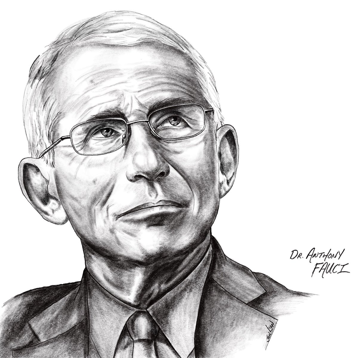 So, apparently @elonmusk thinks it’s ok to tweet out DANGEROUS crap about Dr Fauci I stand with Dr Fauci RETWEET my drawing if you agree